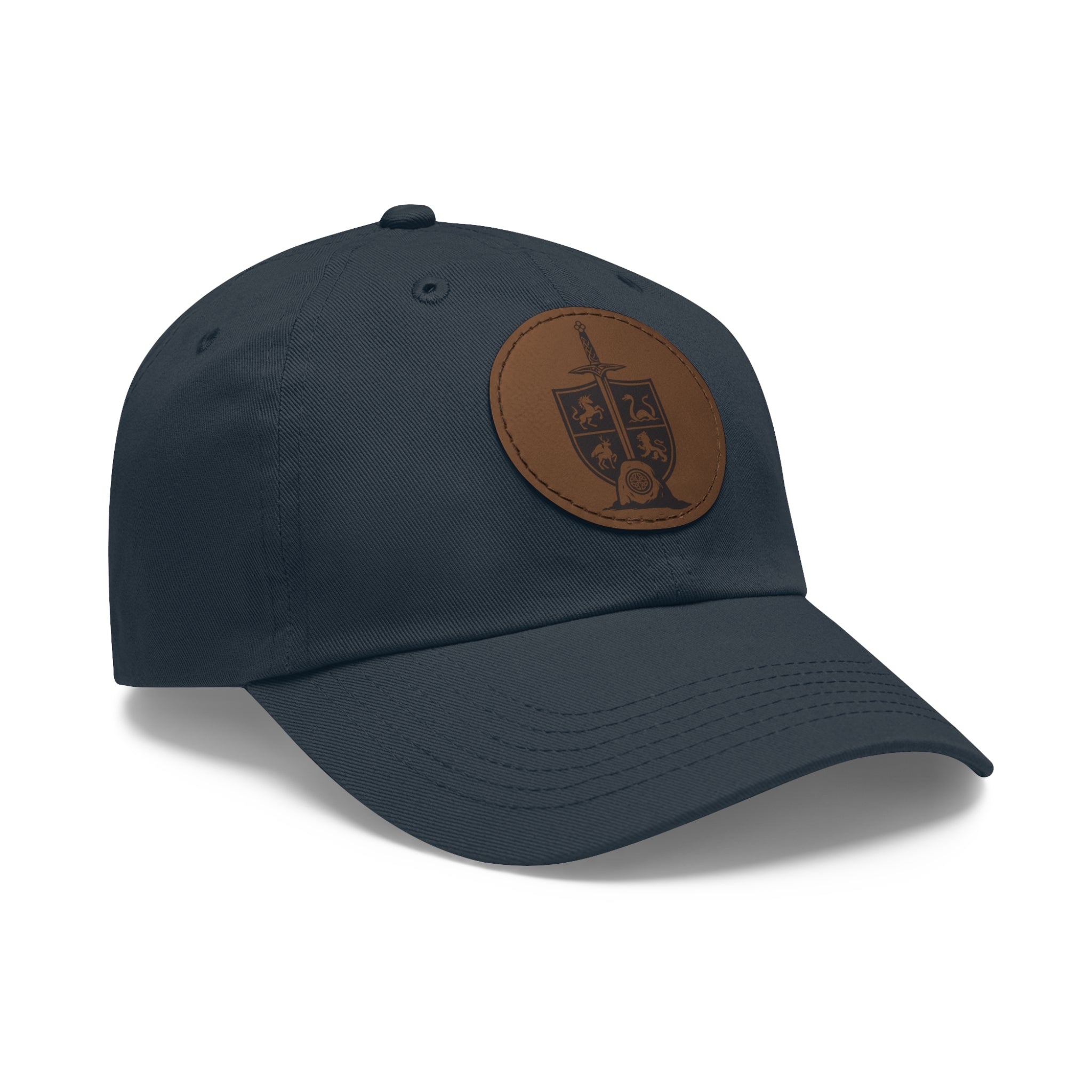 Leather Patch Dad Hat